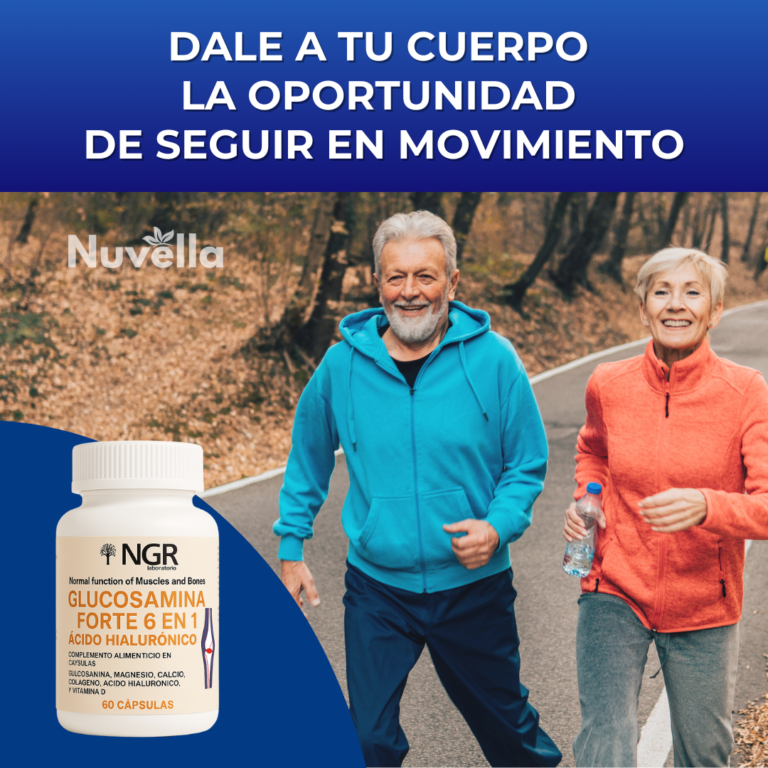 Glucosamina Forte con Ácido Hialurónico 6 en 1