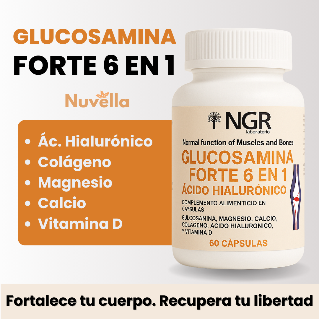 Glucosamina Forte con Ácido Hialurónico 6 en 1