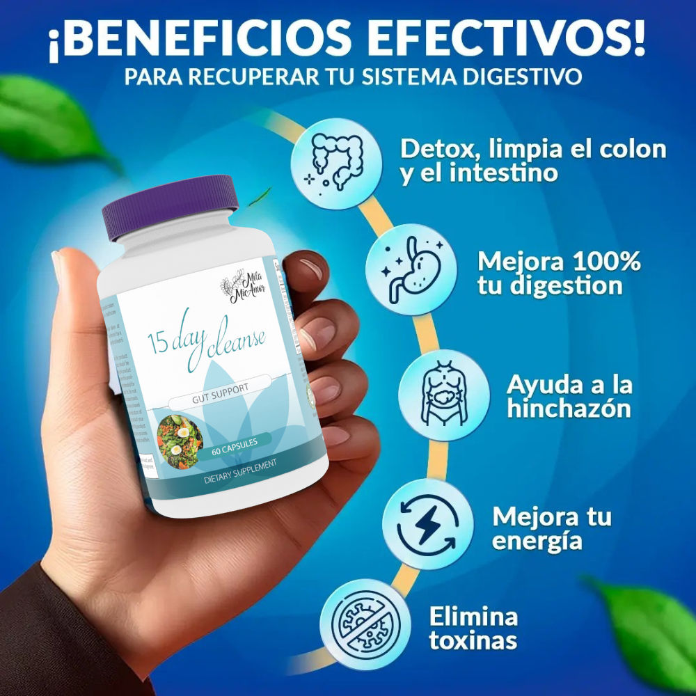 DESINTOXICANTE Y DESPARASITADOR 15 DAY® 100% ORIGINAL