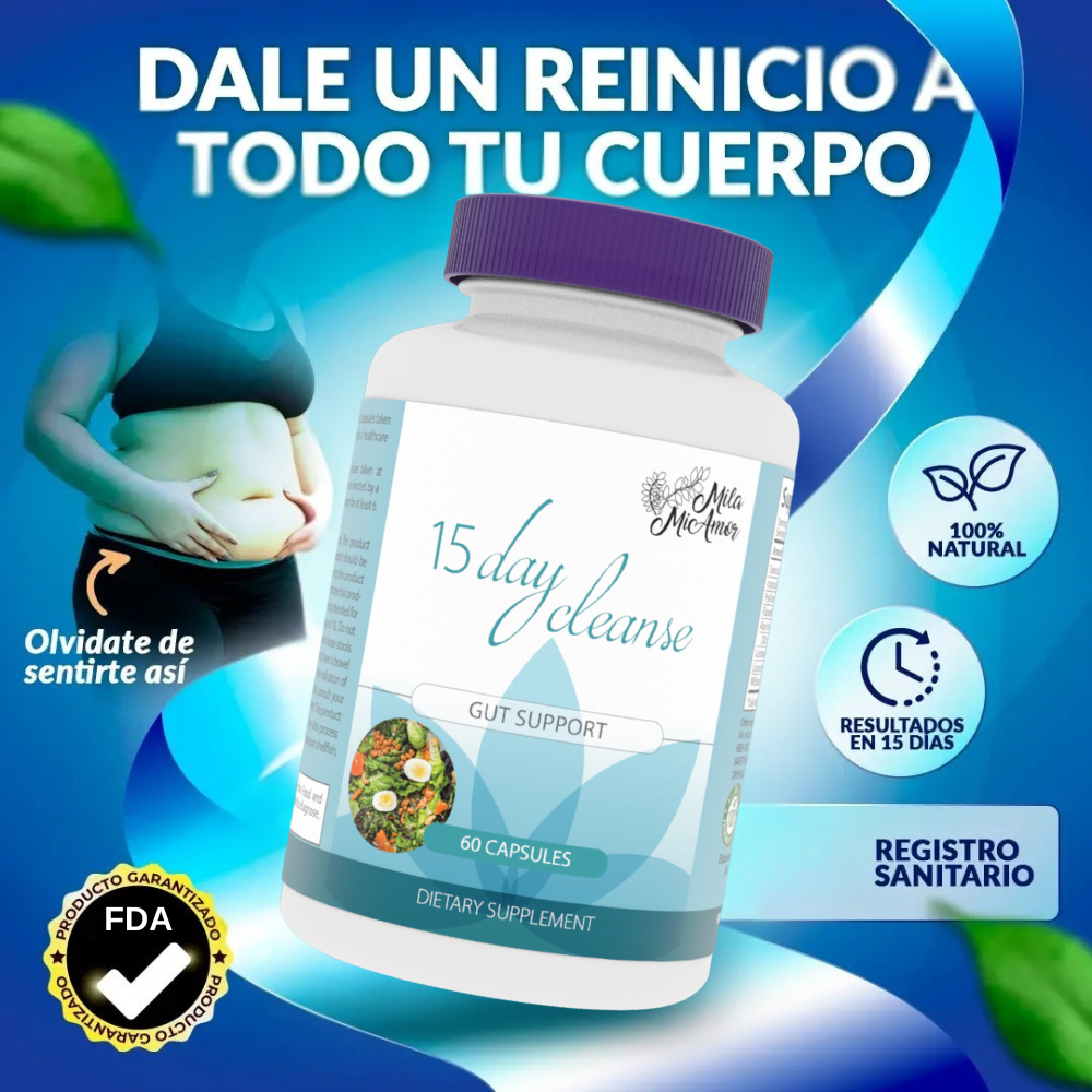 DESINTOXICANTE Y DESPARASITADOR 15 DAY® 100% ORIGINAL