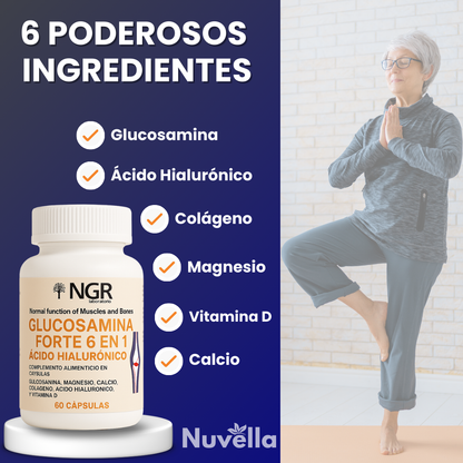Glucosamina Forte con Ácido Hialurónico 6 en 1